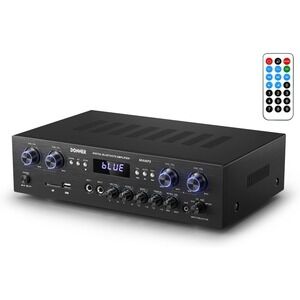 Donner Bluetooth‎ Stereo Amplifier MAMP5, 4-Channel 440W Receiver, USB/FM